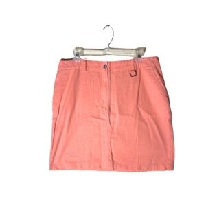 COPY Christopher & Banks Coral Linen Blend Skirt | Size 14